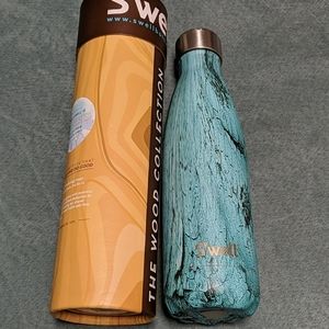 Swell Water Bottle 17 oz Teal Wood